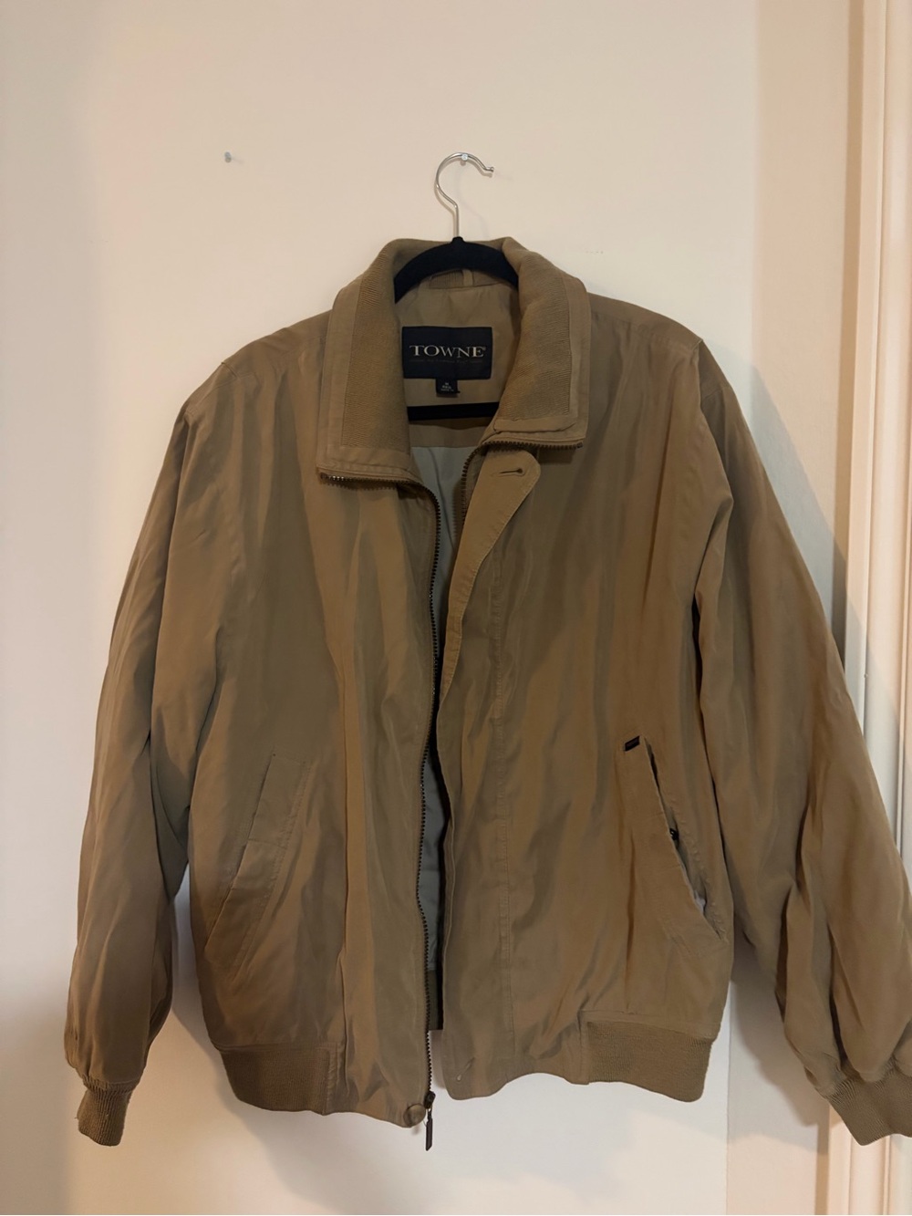 London Fog Tan Bomber Jacket